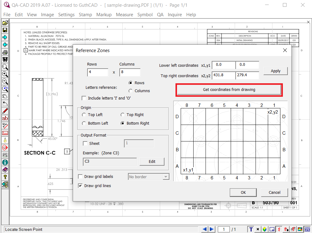 AutoCAD to PDF Converter -file selection